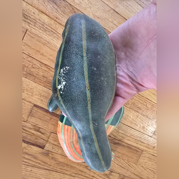 Vintage Silvestri Vegetable Canvas Cloth Hand Painted Stuffed Philippines Squash - Picture 2 of 15